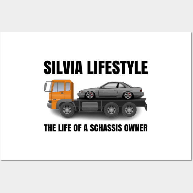 Silvia S13 Wall Art by MOTOSHIFT